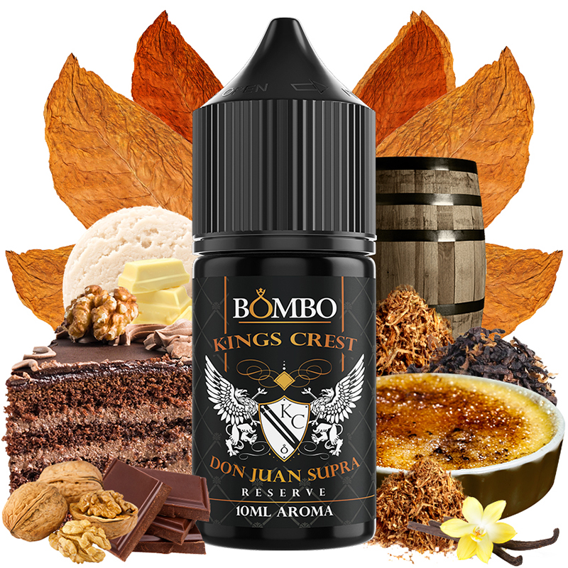 Aroma Don Juan Supra Reserve 10ml/30 (Longfill) - Kings Crest & Bombo